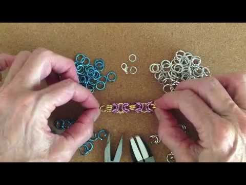 Tutorial Byzantine Chain Mail (jump rings) Bracelet