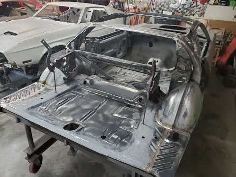 1971 Barracuda restoration episode 7 rear floor pan, wheel tubs, package tray and inner structure