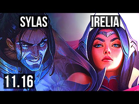 SYLAS vs IRELIA (MID) | 71% winrate, 6 solo kills, Legendary, 20/4/6 | KR Master | v11.16