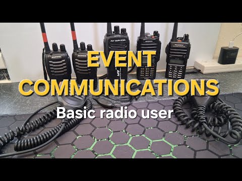 Event Communications - Basic Radio User #eventradio #walkietalkie #twowayradios