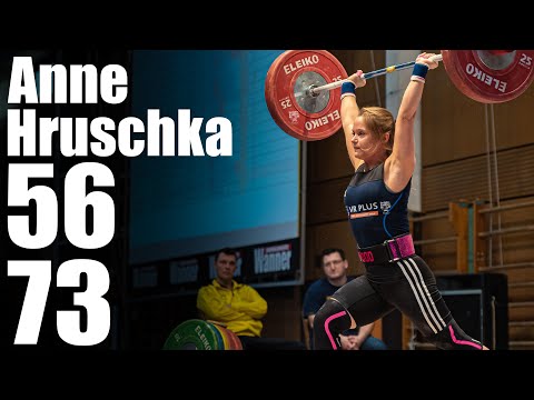 Anne Hruschka (48.7kg) 56kg Snatch 73kg Clean and Jerk - 2019 German Champion