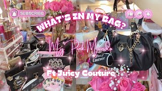 WIMB - WHAT’S IN MY BAG? Ft This beautiful Juicy Couture Liquorice bag