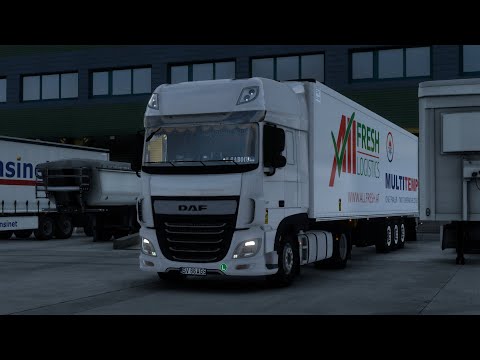 Euro Truck Simulator 2 1.40 DAF XF E6 480 ARAISA&ALLFRESH CONDUCEM PE PLOAIE