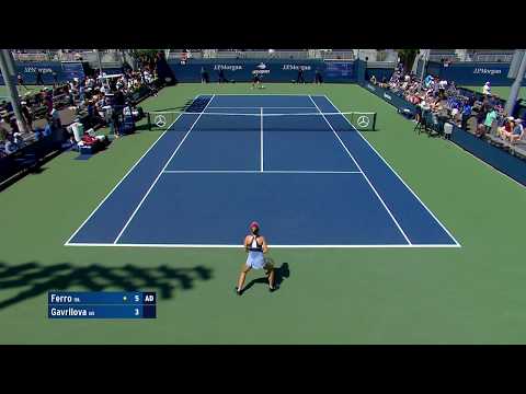 Fiona Ferro vs. Daria Gavrilova | US Open 2019 R1 Highlights