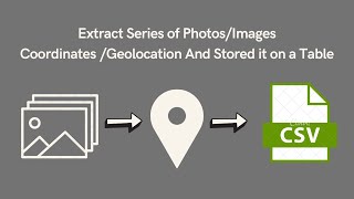 Extract Geolocation Coordinates,Geotag From Images,Photos and save it on One Table