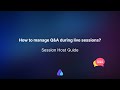 How to manage Q&A in Airmeet? | 2024 | #sessionhostguide