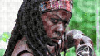 cross stitch world the walking dead michonne