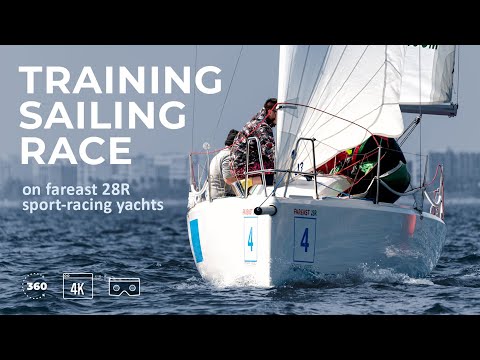 Training Sailing Race on Fareast 28R ⛵ sport-racing yacht