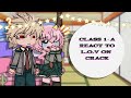 Class 1 A React To L O V On Crack V Deku Mha Crack Fritzy Chan