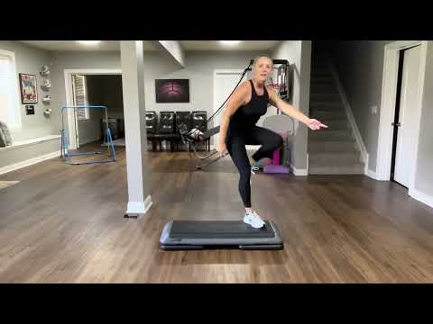 Fast and Fun Intermediate Step Aerobics Routine, 35 minutes at 136 bpm
