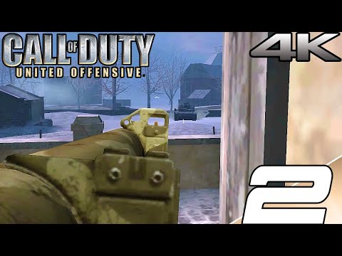 CALL OF DUTY UNITED OFFENSIVE Gameplay Walkthrough Part 2 - Britain Campaign (4K 60FPS)