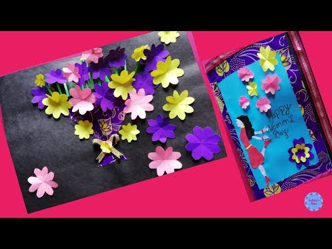 Women's Day Greeting Card - Greeting Cards Latest Design Handmade - Women's Day Card Design Video