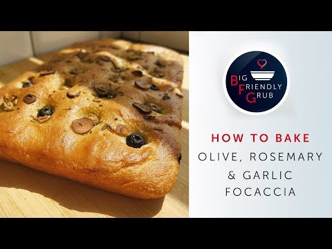 Olive, Rosemary & Garlic FOCACCIA