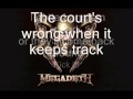 Megadeth - Kick the chair (lyrics) 