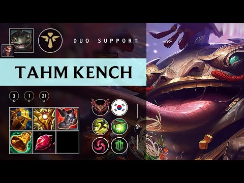 Tahm Kench Support vs Rakan - KR Grandmaster Patch 25.24