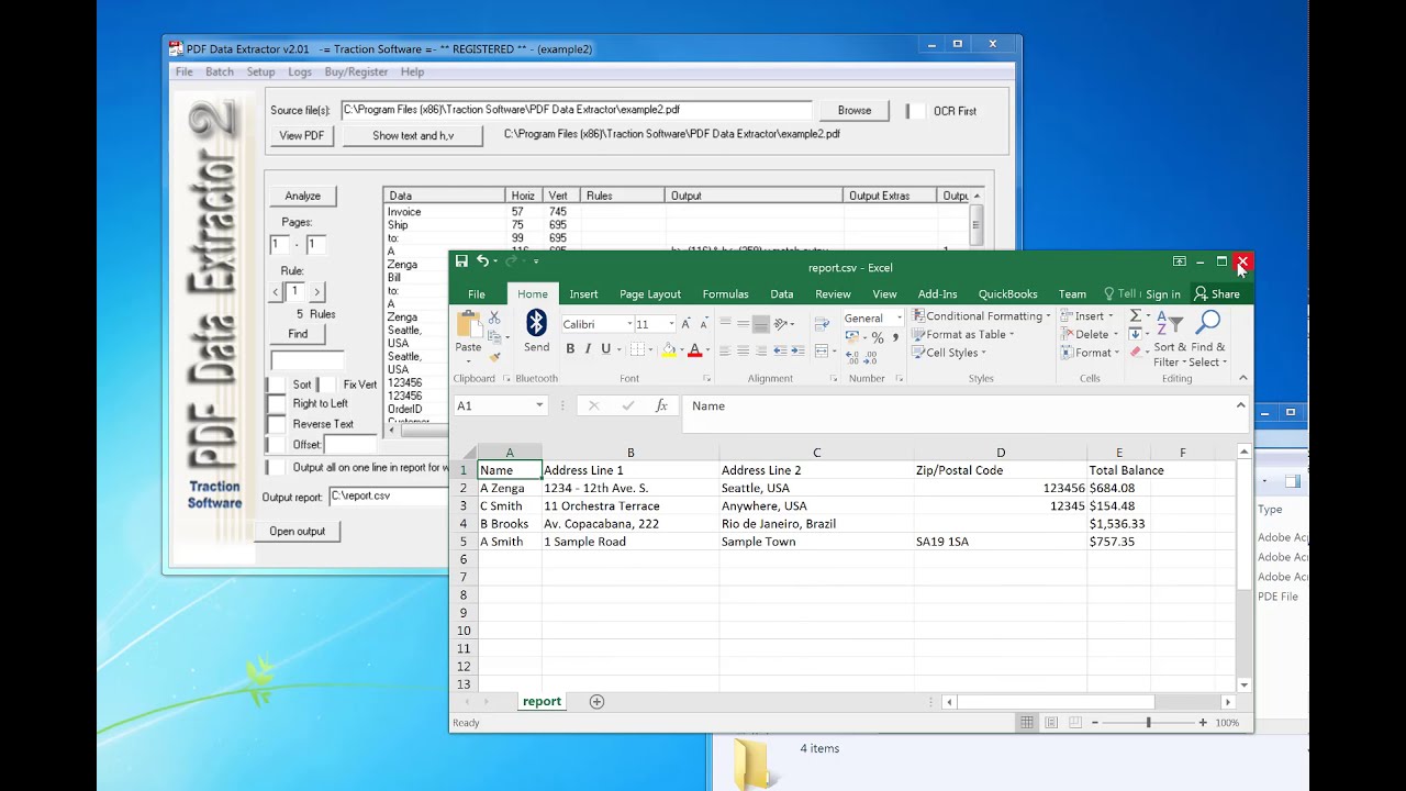 How to Load and Save Setups and Batch Process in PDF Data Extractor