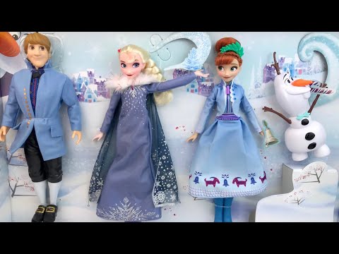 olaf's frozen adventure singing doll set