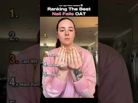 Ranking The BEST Nail Fails OAT #shortsviral