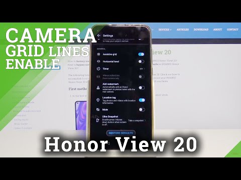 How to Activate Camera Gridlines in Honor View 20 – Camera Settings