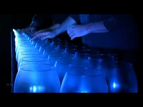 Bach - Toccata and Fugue in D, Glass Harp / glasharfe (part 1/2)