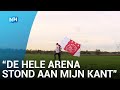 Gerard rent al 25 jaar langs de lange zijde van de Arena, maar zondag ging dat mis