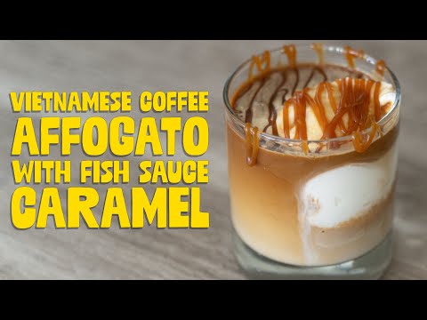 How to Make: Fish Sauce Caramel with Vietnamese Coffee Affogato!