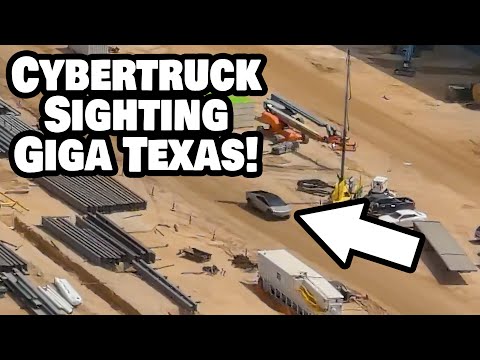 Tesla Cybertruck Sighting at Giga Texas - 5/14/21
