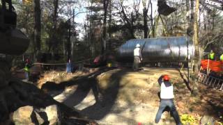 preview picture of video 'Crooked Pond Brook Culvert Replacement (Raw Footage)'