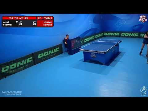 20:00 Andrii Shamrai 3-1 Maksym Deineha West 3 WIN CUP 17.11.2022 | TABLE TENNIS WINCUP