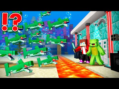 Underwater Zombie Shark Minecraft Showdown