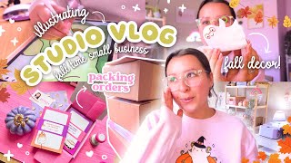 a week in my life as a full time small business owner 📦 packing orders, etsy seo, drawing & more!