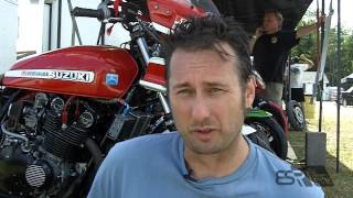 preview picture of video 'Alex talks about crashing his CBR250R at Shubenacadie'