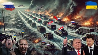 7 Minutes Ago! Ukrainian Missiles Destroy Giant Russian Convoy Carrying 15 North Korean Generals