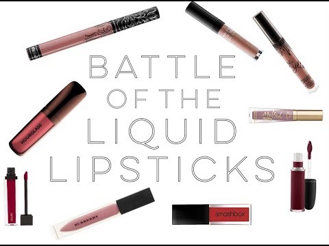 Battle of the Liquid Lipsticks | KVD, Smashbox, ABH, Kylie + MANY MORE | EXTENSIVE RESEARCH!!!! Video