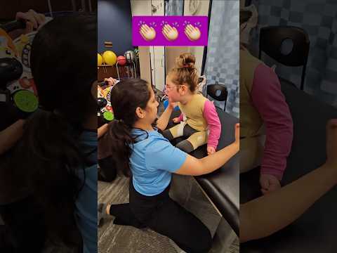 Final Physio session! Sitting up so much taller! #physiotherapy #pediatricphysiotherapy #hypotonia