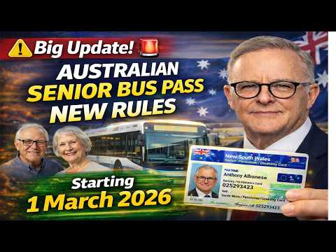 Australia Senior Bus Pass 2026 Update | New Travel Rules From March 1 | Full Breakdown Explained