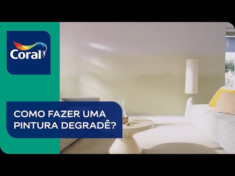 Tutorial de como fazer uma pintura degradê na sua parede