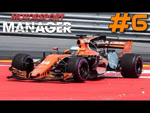 MOTORSPORT MANAGER F1 2017 MCLAREN | PART 6 | CRASH