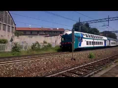 E464 395 Trenord+5 2 piani Trenord e XMPR - Monza Sobborghi - 16/05/2015