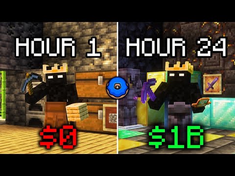 I Spent 24 Hours *RAIDING* Bases on Donut SMP | Here’s how much money I made…