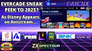 Evercade 2025 Sneak Peek?? As Disney Games Appear On Antstream... SNK, Gremlin, Spectrum, Cave etc..