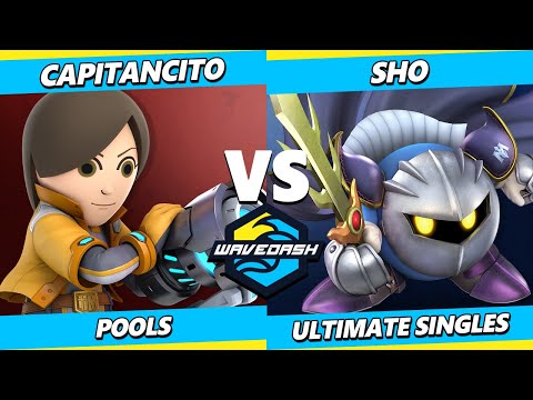 Wavedash 2023 - Capitancito (Mii Gunner) Vs. Sho (Meta Knight) Smash Ultimate - SSBU