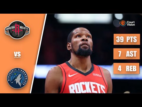 Kevin Durant - 39 Points, 6 Three-Pointers, 7 Assists vs Timberwolves - 2025-26 Regular Season