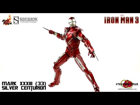Video Review of the Hot Toys Iron Man 3: Mark XXXIII (33) "Silver Centurion"