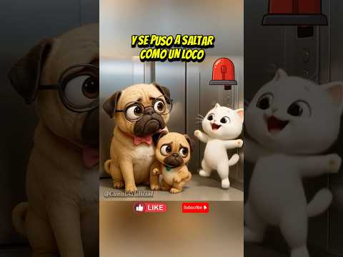 Todo iba bien pero el gato hizo esto en el ascensor😢😱