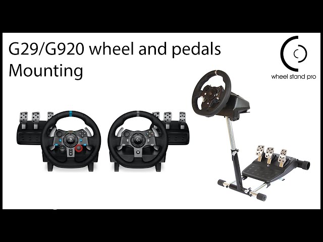 Vidéo teaser pour Logitech G29/G920 Setup Video - Wheel, Pedal and Wire fastening.