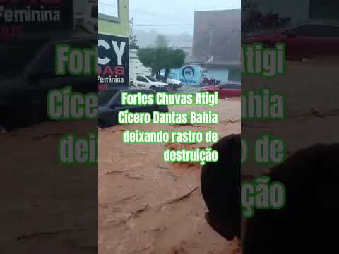 Muita chuva em Cícero Dantas Bahia #chuvas #enchente #natureemfuria