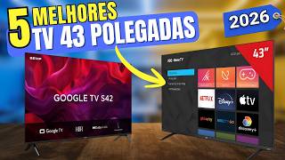 Qual a melhor tv 43 polegadas custo beneficio? TOp 5 melhor tv 43  polegadas 2026