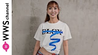 新井美穂、お腹チラ見せの和×洋コーデでランウェイへの意気込みを語る！＜MUSIC CIRCUS FUKUOKA＞