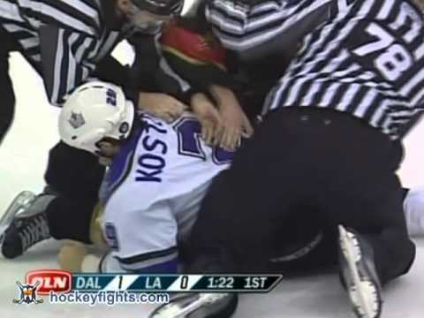 Brenden Morrow vs Tom Kostopoulos
